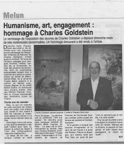 Article presse Charles Goldstein 2009